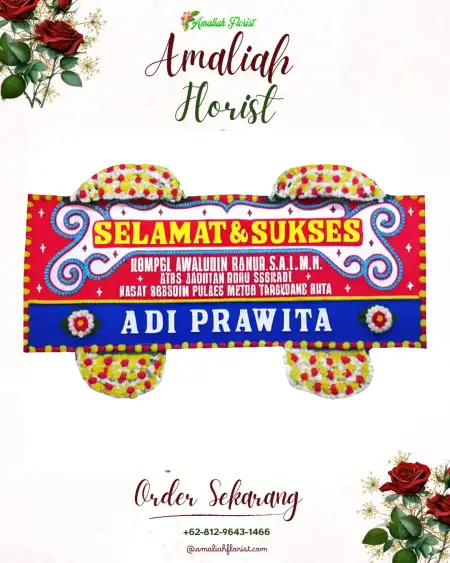 Papan Bunga Ucapan Selamat Pusung Malang